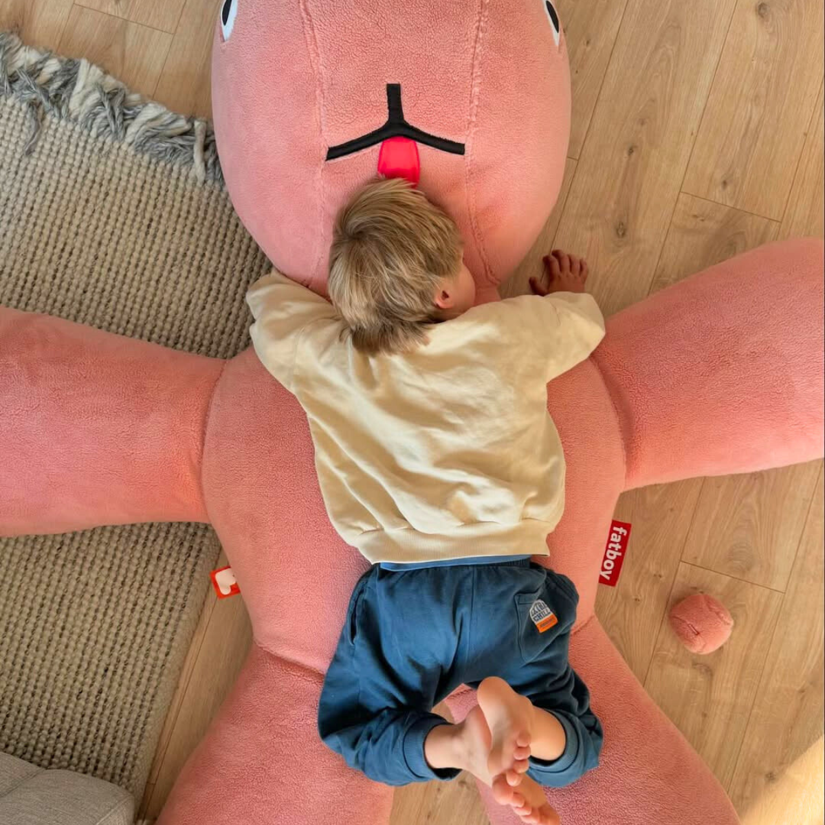 Peluche puff gigante Conejo CO9 Rosado