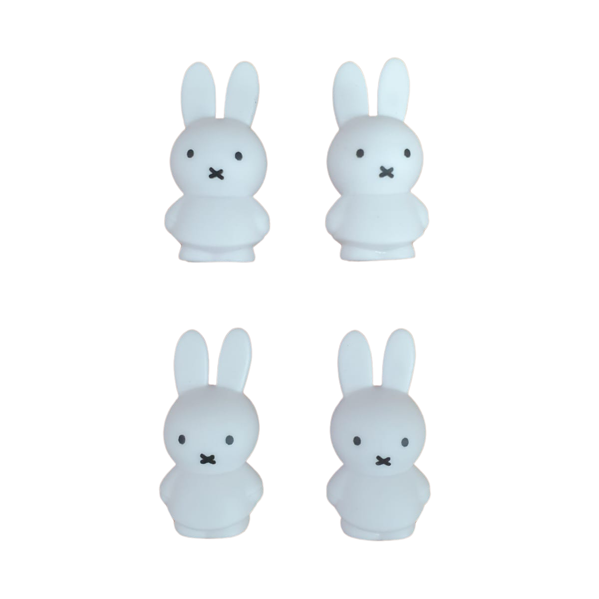 Set de 4 Imanes Miffy - Medidas 5 Cm - Altura 4,6 cm - 2,5 cm de Diámetro