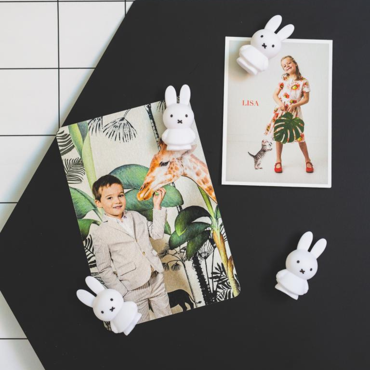 Set de 4 Imanes Miffy - Medidas 5 Cm - Altura 4,6 cm - 2,5 cm de Diámetro